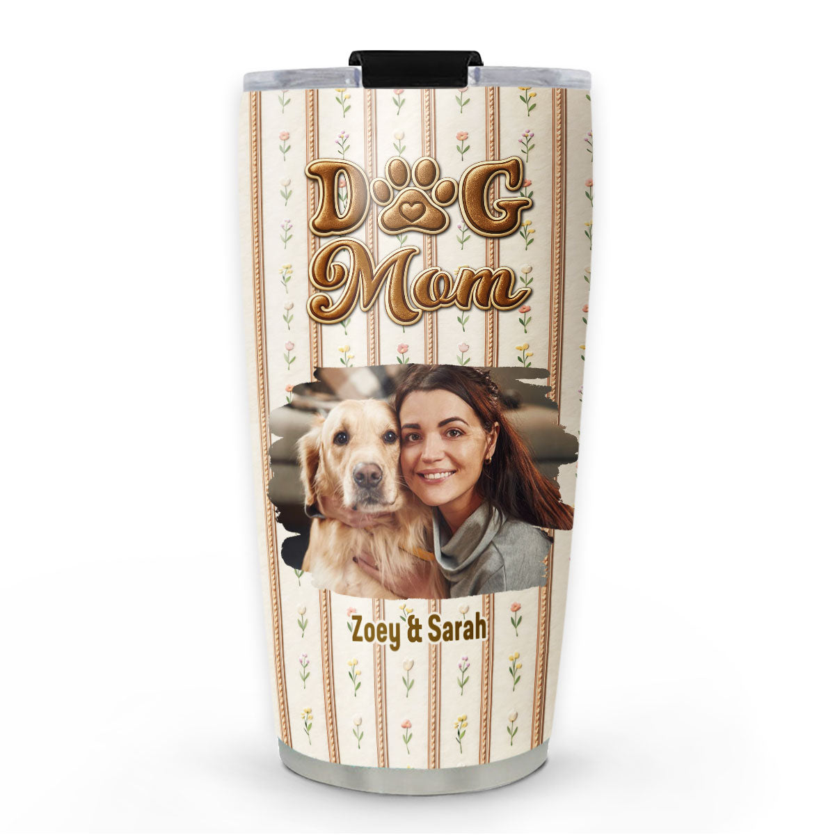 Custom Photo Mother's day Birthday Gifts For Dog Mom, Dog Lovers • Storybook Dog Mom Photo - Personalized Tumbler
