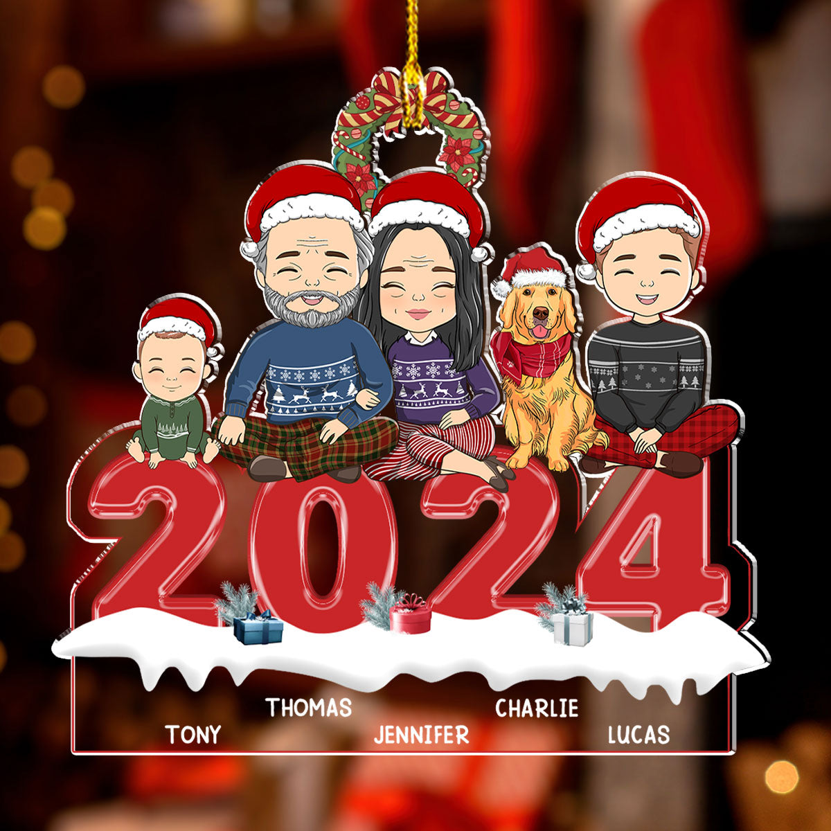 Family 2024 - Personalized Acrylic Ornament
