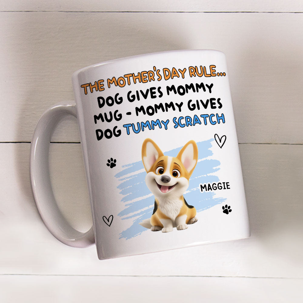 Custom Mother's day Birthday Gifts For Dog Mom, Dog Lovers • This Is My New Rule - Personalized Coffee Mug