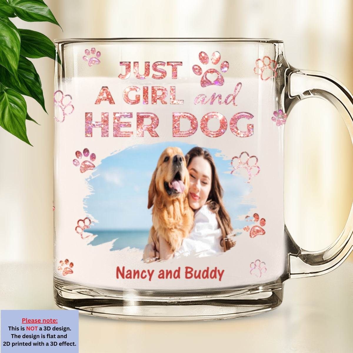 Custom Photo Christmas Birthday Gifts For Dog Mom, Dog Lovers • You Are The Miracle Photo - Personalized 3D Inflated Effect Glass Mug