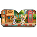 Custom Christmas Birthday Gifts Car Accessories for Dog Parents • Dog Street Funny - Personalized Car Sunshade