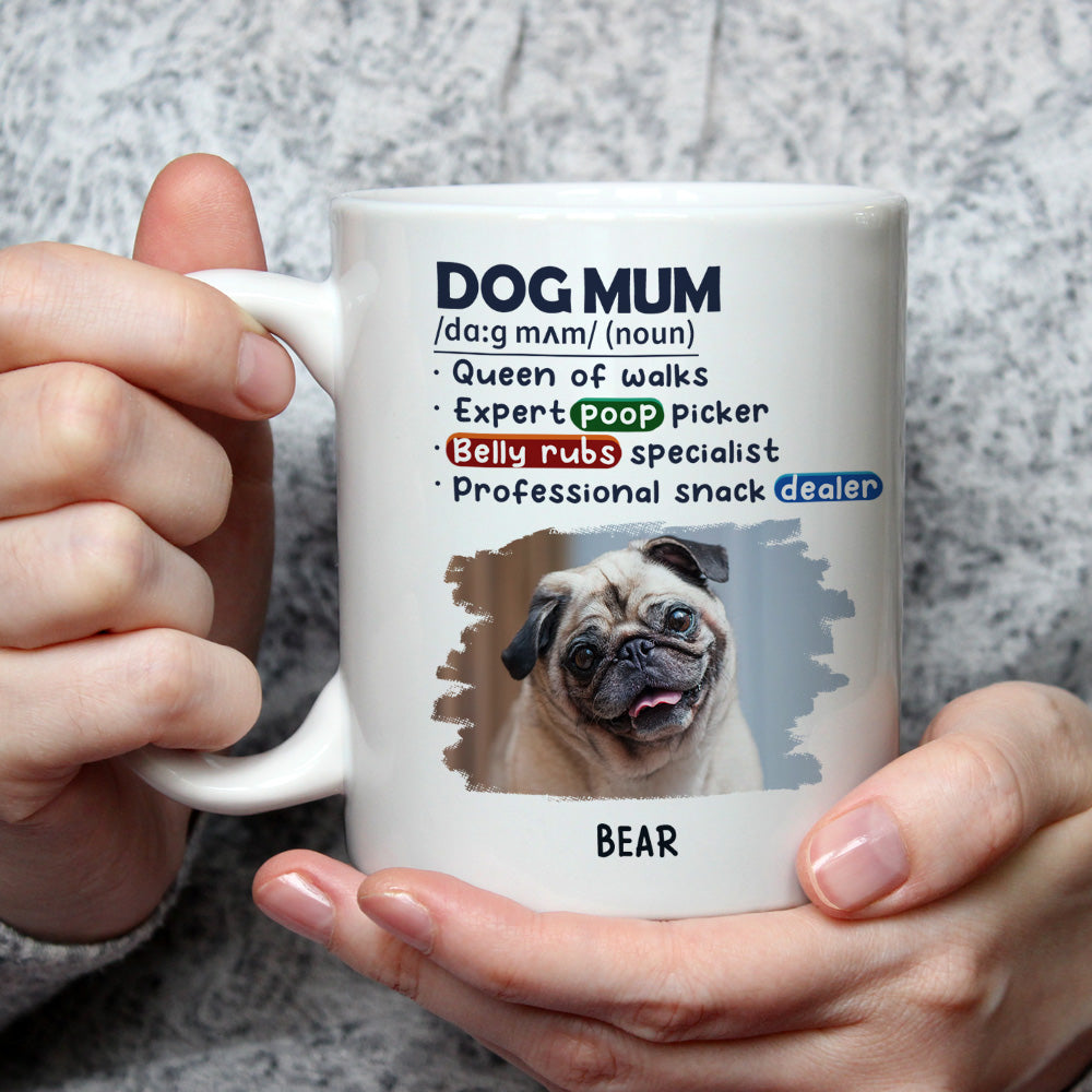 Custom Photo Christmas Birthday Gifts For Dog Lovers • Dog King Queen Of Walks Photo - Personalized Coffee Mug