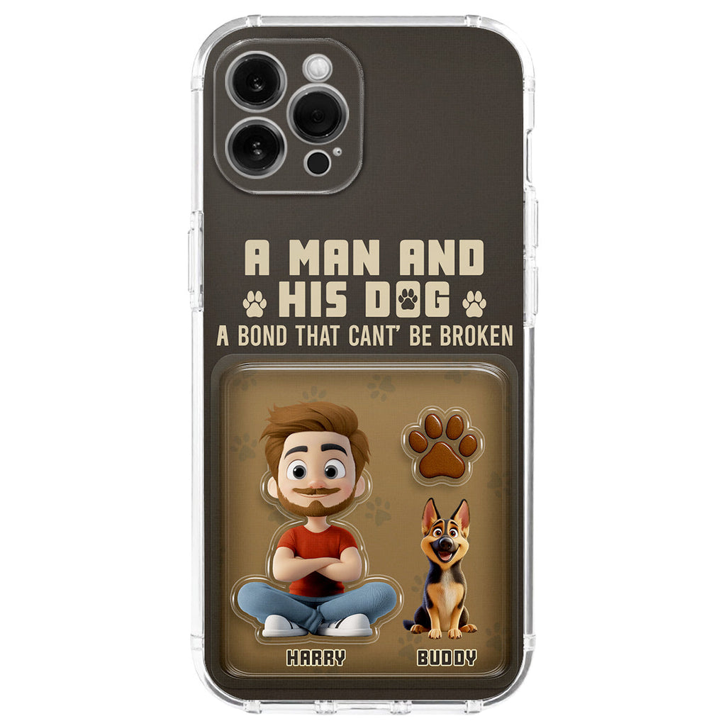 A Man And His Favorite - Personalized 3D Effect Phone Case