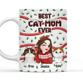 Custom Mother's day Birthday Gifts For Cat Mom, Cat Lovers • Best Cat Mom Cake - Personalized 3D Inflated Effect Mug