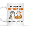 Custom Mother's Father's day Birthday Gifts For Cat Lovers • Now Feed Me - Personalized Coffee Mug