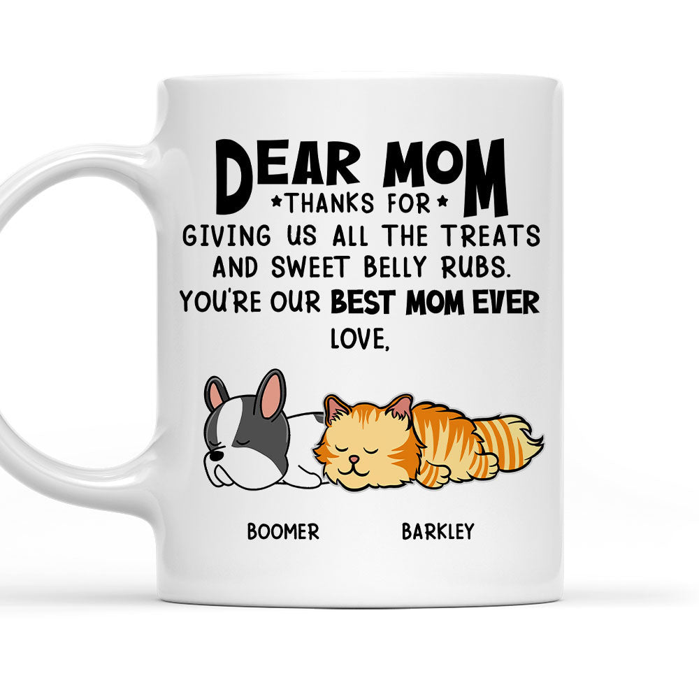 Custom Photo Mother's day Birthday Gifts For Cat Mom, Cat Lovers • All The Treats 3 - Personalized Coffee Mug
