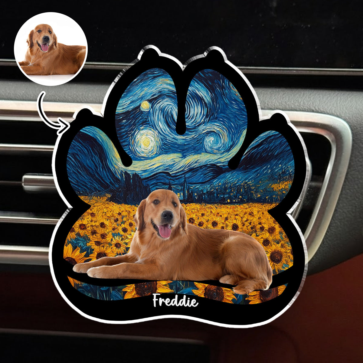 Lay Here With Me Photo - Personalized Car Vent Clip