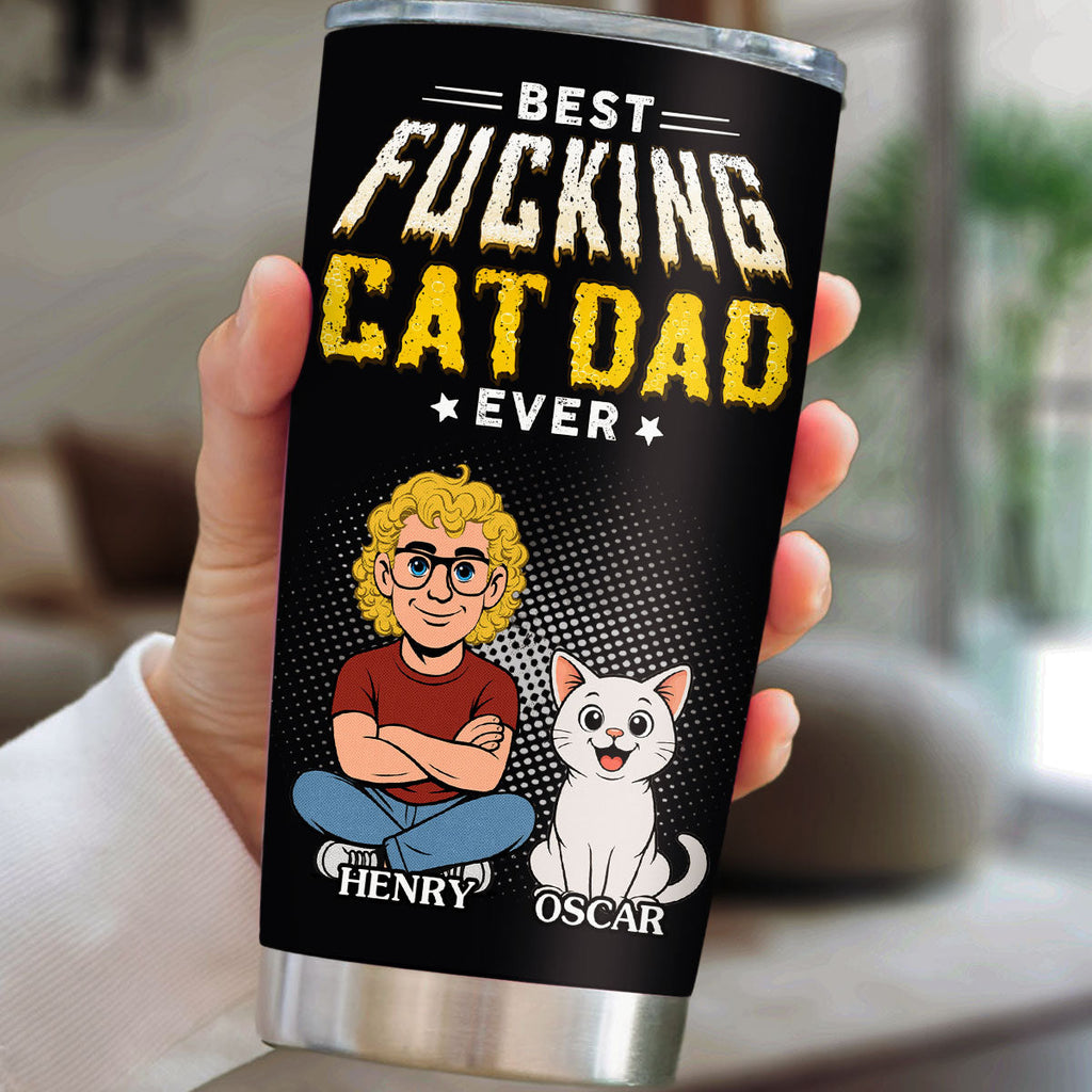 Custom Father's day Birthday Gifts For Pet Dad, Pet Lovers • Pets Dad Champion - Personalized Tumbler
