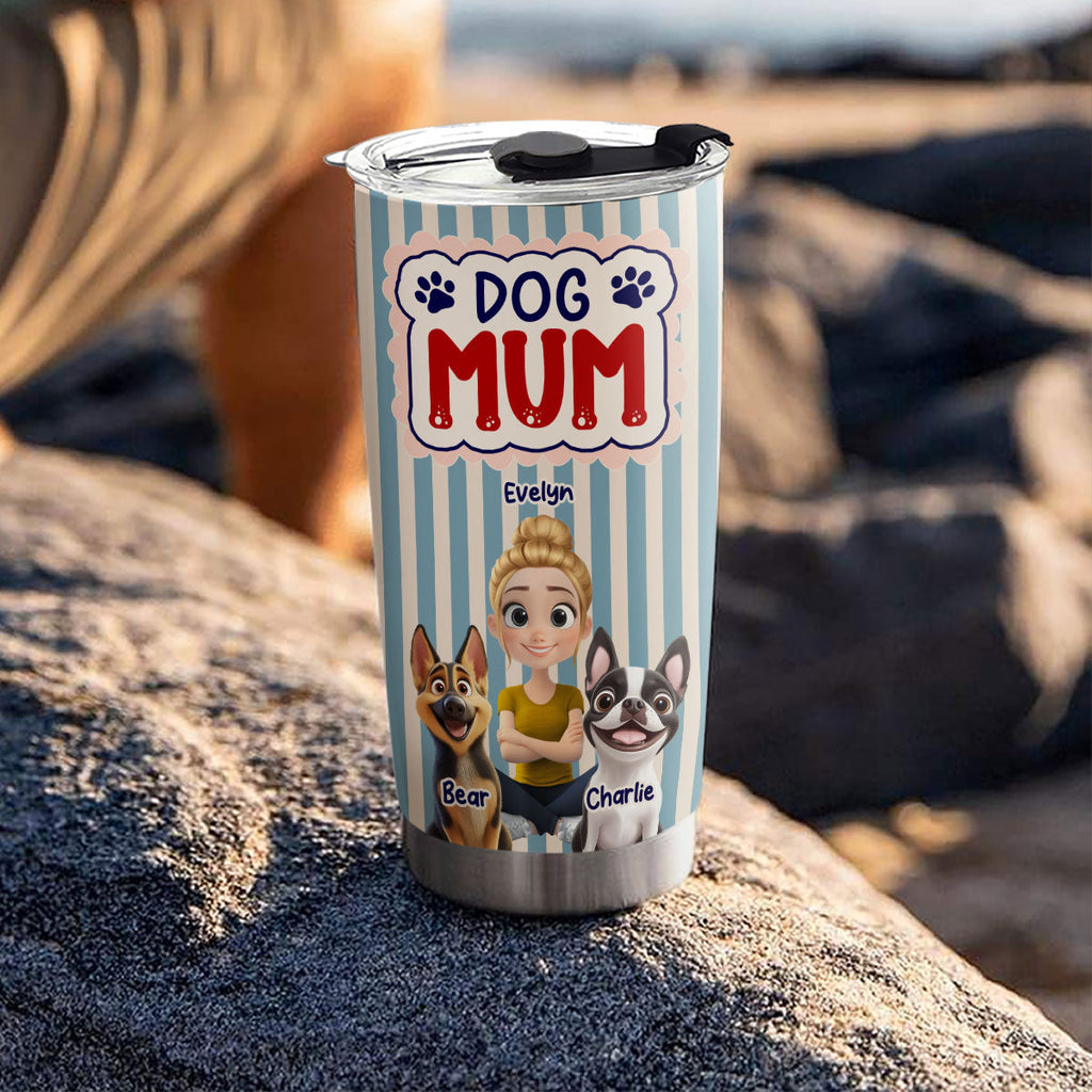 Custom Christmas Birthday Gifts For Dog Mom, Dog Lovers • Let Us Spend Days Together - Personalized Tumbler
