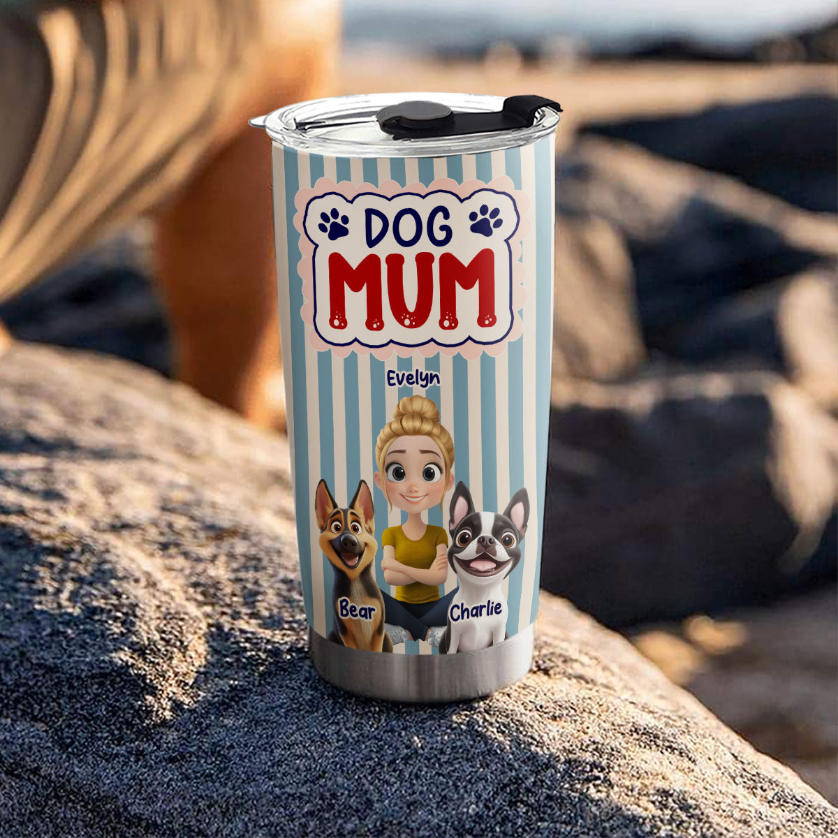 Custom Christmas Birthday Gifts For Dog Mom, Dog Lovers • Let Us Spend Days Together - Personalized Tumbler