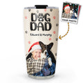 Custom Photo Christmas Birthday Gifts For Dog Dad, Dog Lovers • Dad Love You The Most Photo - Personalized 3D Inflated Effect Tumbler