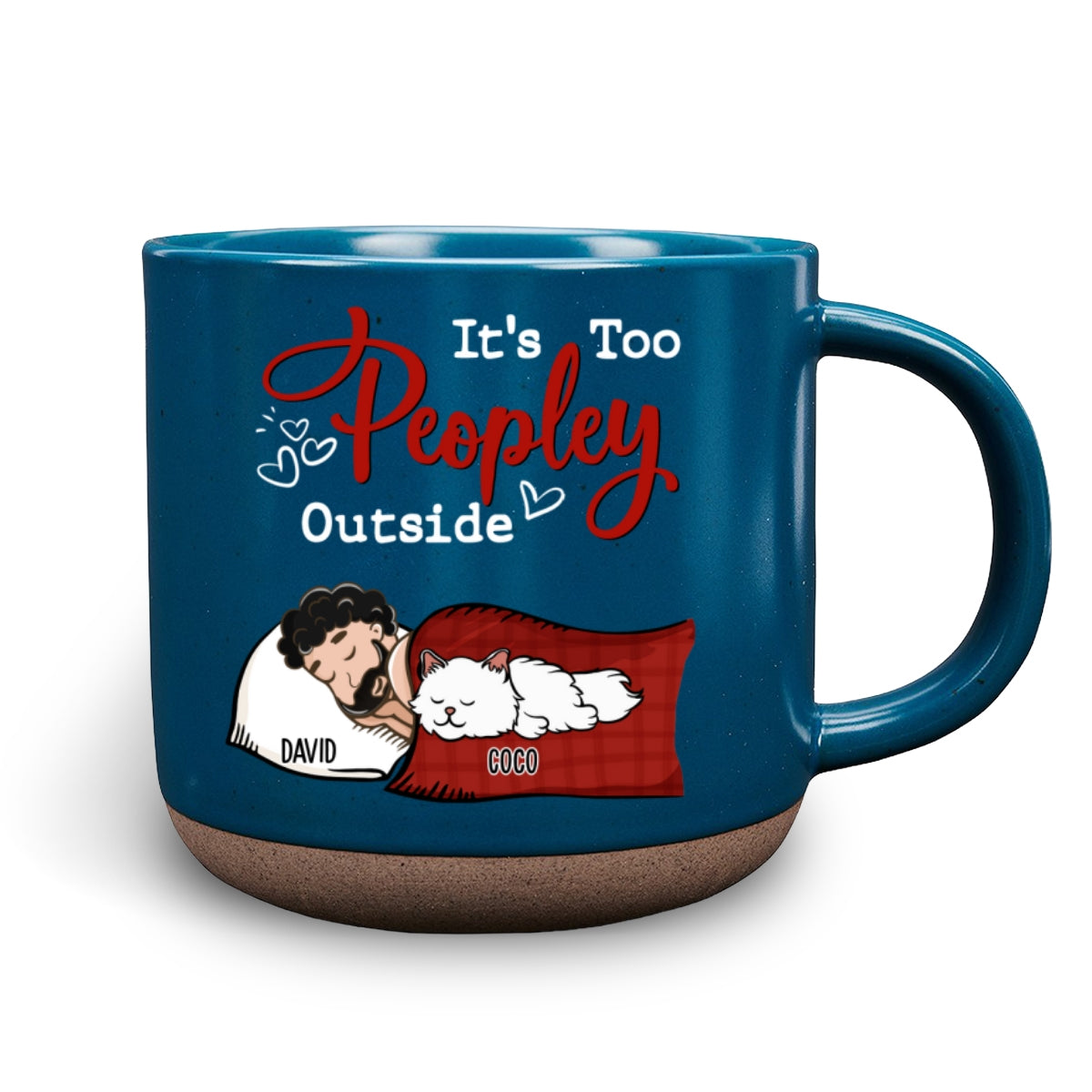 Custom Mother's day Birthday Gifts For Cat Mom, Cat Lovers • Too Peopley - Personalized Pottery Mug