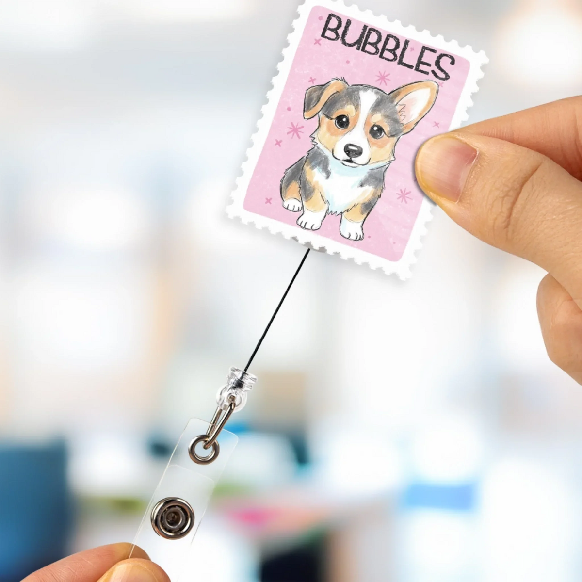 Custom Photo Nurse ID Holder, Graduation Christmas Birthday Gifts for Dog Lovers • Pet Lover - Personalized Acrylic Badge Reel