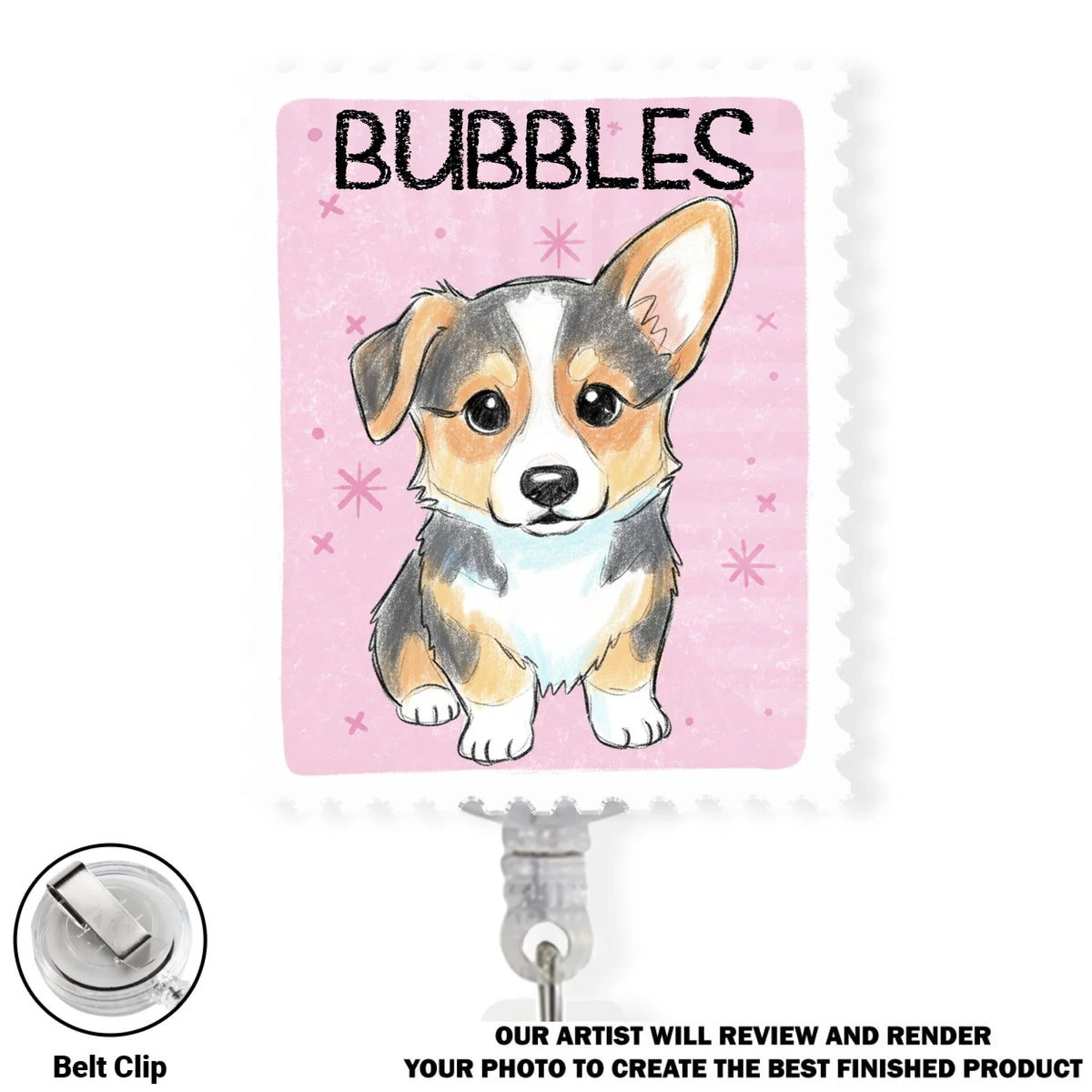 Custom Photo Nurse ID Holder, Graduation Christmas Birthday Gifts for Dog Lovers • Pet Lover - Personalized Acrylic Badge Reel