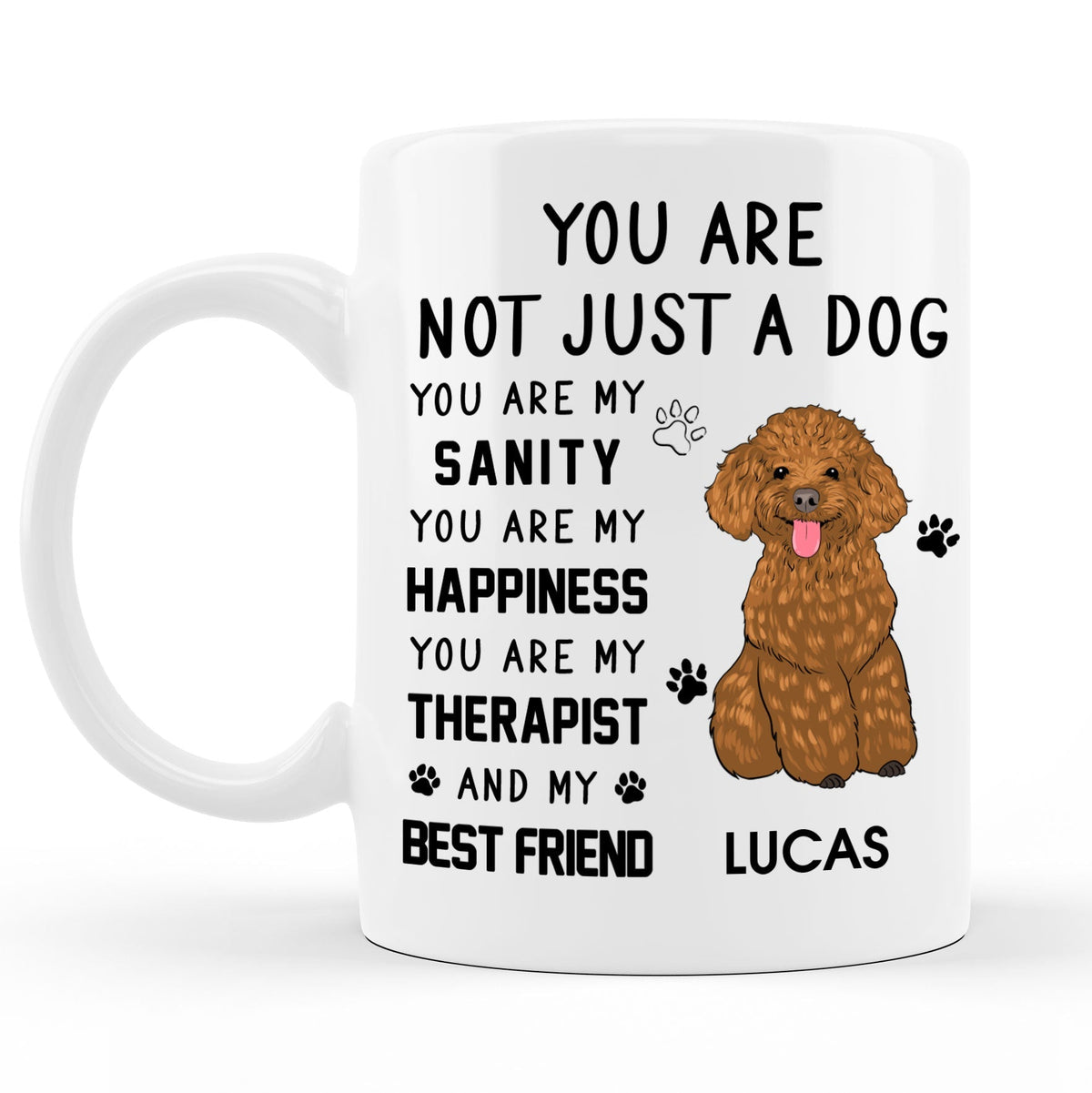 Custom Christmas Birthday Gifts For Dog Lovers • Not Just Dog - Personalized Coffee Mug