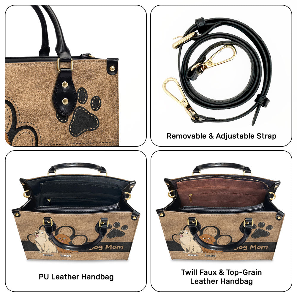 Elegant Pet Mom - Personalized Leather Bag
