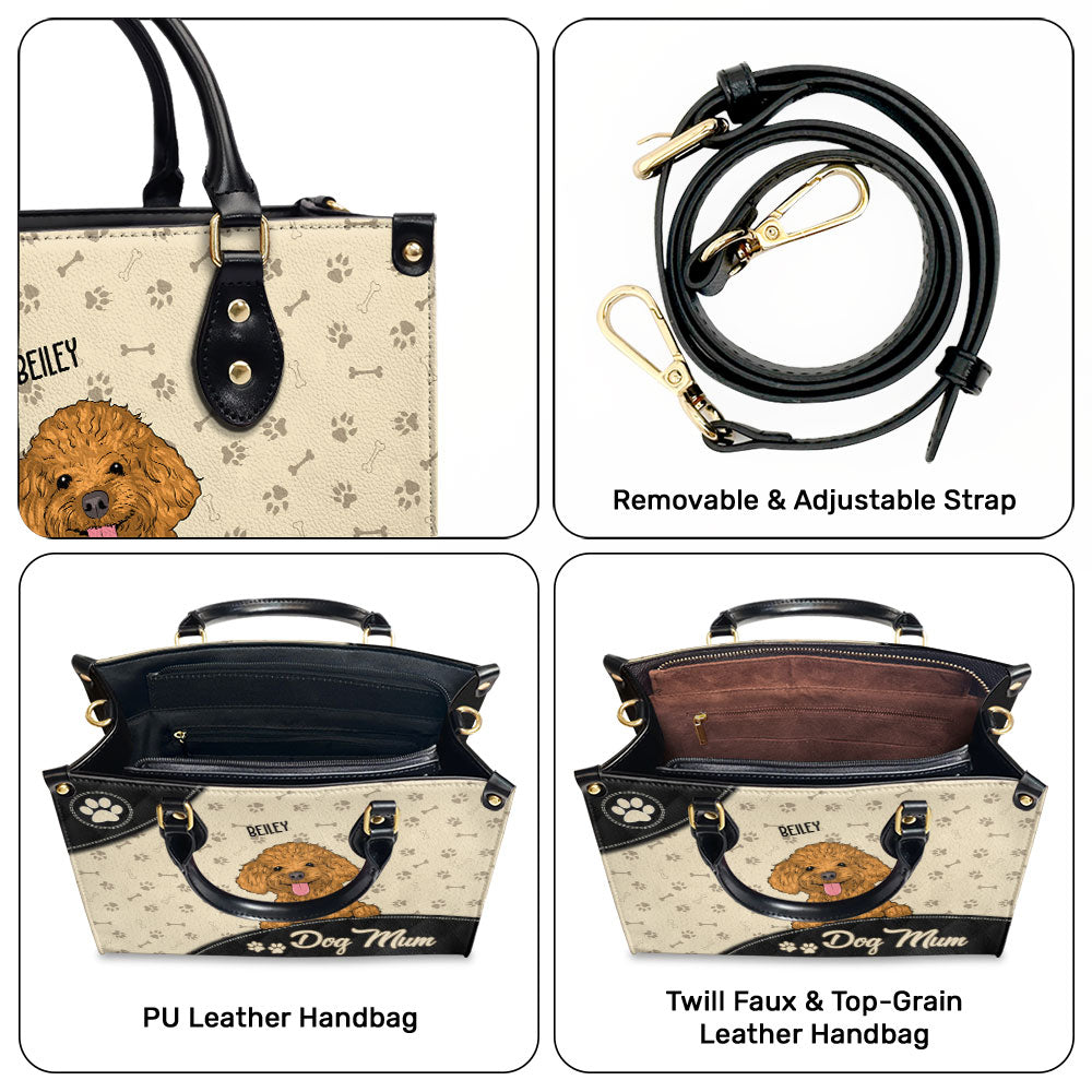 Cool Dog Mom - Personalized Leather Bag