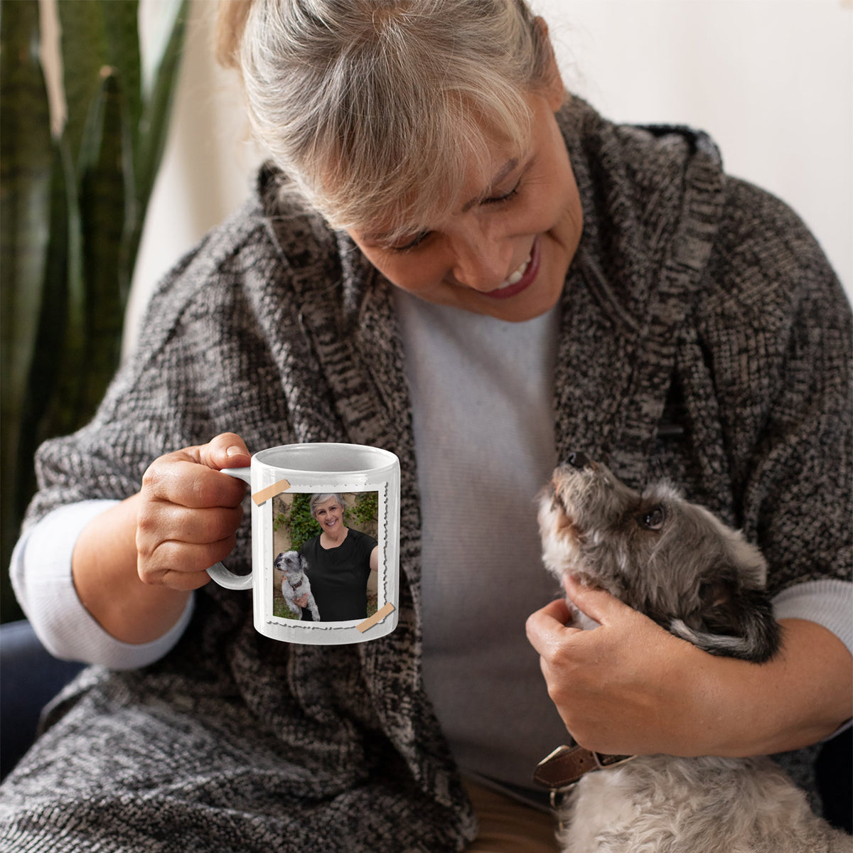 Custom Photo Christmas Birthday Gifts For Dog Lovers • Thank You For Rescuing Me - Personalized Photo Coffee Mug