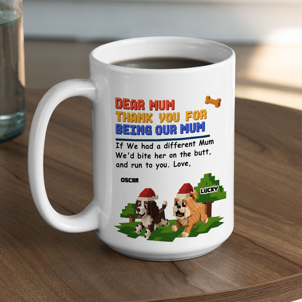 Custom Christmas Birthday Gifts For Dog Lovers • Bite All Of Them - Personalized Coffee Mug