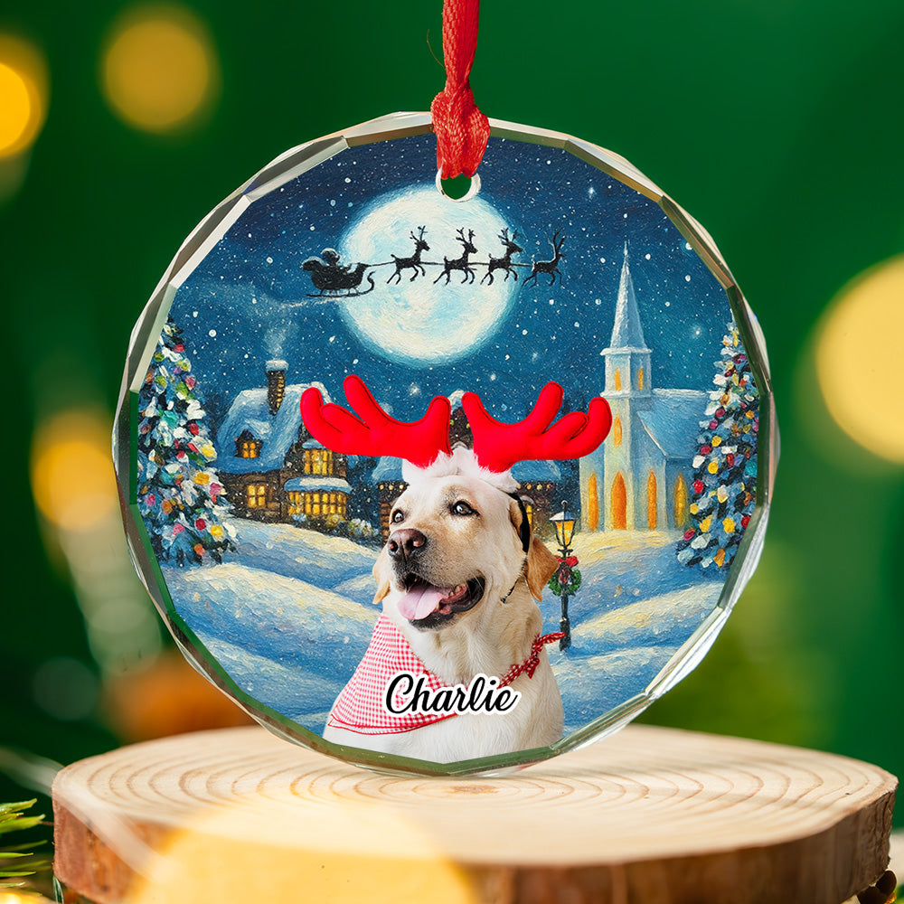 Falling In Me Photo - Personalized Glass Ornament