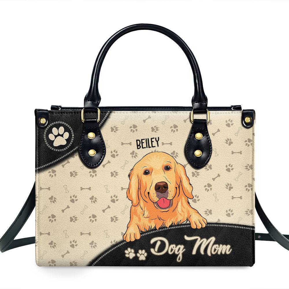Cool Dog Mom - Personalized Leather Bag