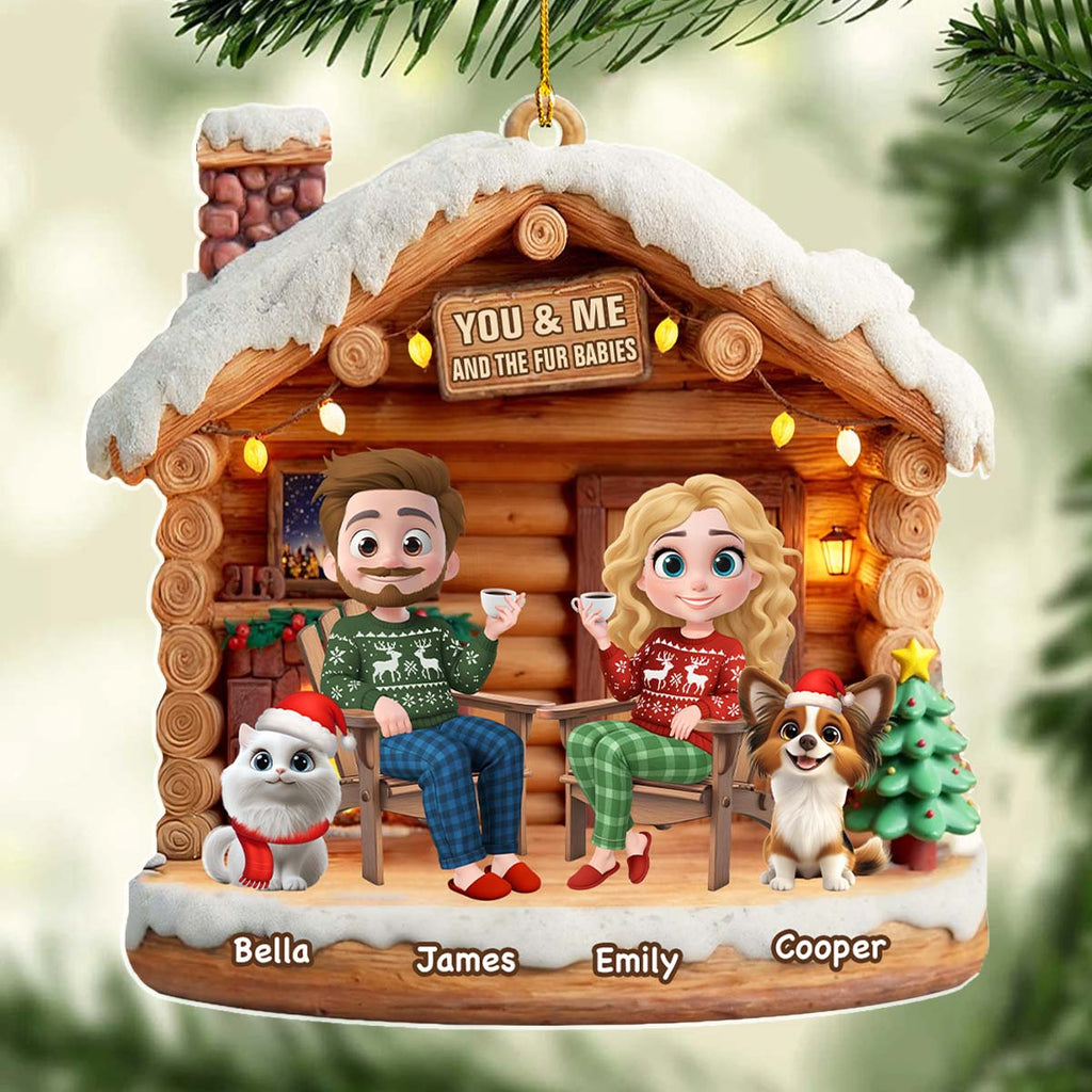 Custom Christmas Decor Home Birthday Gifts For Pet Lovers • Have A Chat With Them - Personalized 3D Effect Acrylic Ornament