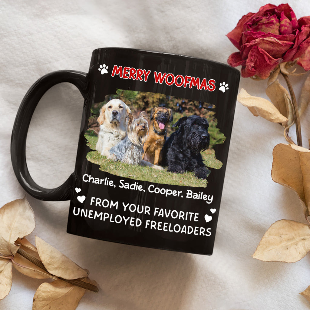 Custom Photo Christmas Birthday Gifts For Dog Lovers • Your Lovely Son Photo - Personalized Coffee Mug