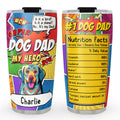 Custom Christmas Birthday Gifts For Dog Dad, Dog Lovers • Super Dog Dad - Personalized Tumbler
