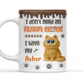 Custom Christmas Birthday Gifts For Cat Lovers • No Alarm Clock Needed - Personalized 3D Inflated Effect Mug