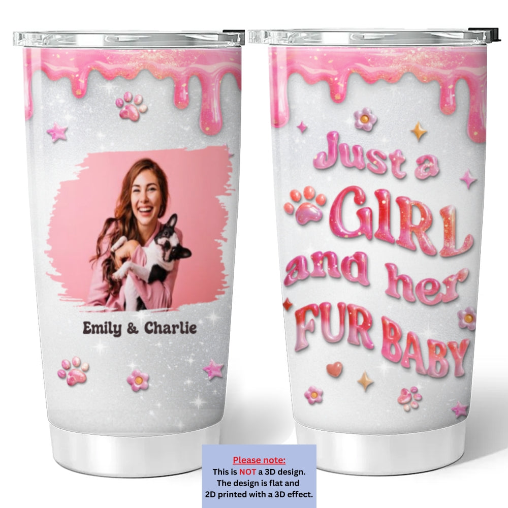 Custom Photo Christmas Birthday Gifts For Pet Mom, Pet Lovers • Every Day Is A Nice Day With My Babies Photo - Personalized 3D Effect Tumbler
