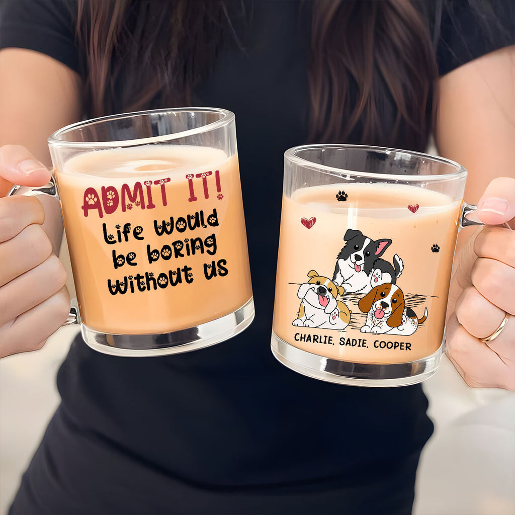 Custom Christmas Birthday Gifts For Dog Mom, Dog Lovers • What A Dog Baby - Personalized Glass Mug