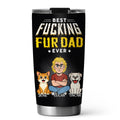 Custom Father's day Birthday Gifts For Pet Dad, Pet Lovers • Pets Dad Champion - Personalized Tumbler