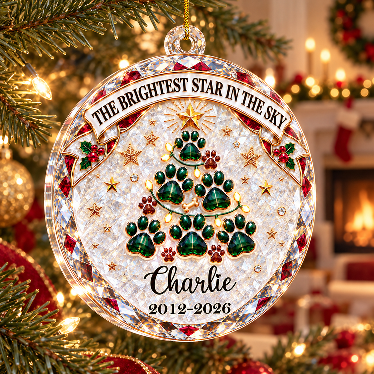 Always Loved - Personalized 3D Effect Acrylic Ornament