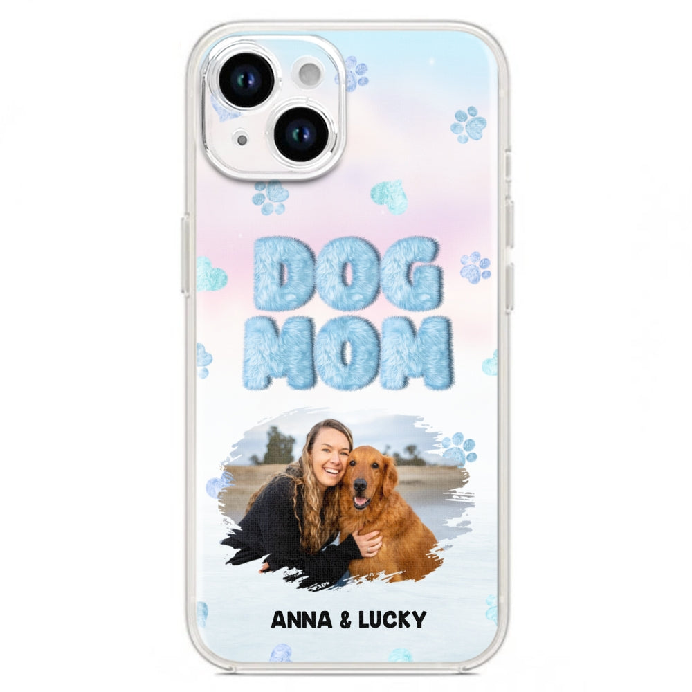 Fluffy Dog Mom Photo - Personalized Phone Case