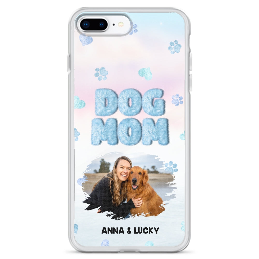Fluffy Dog Mom Photo - Personalized Phone Case