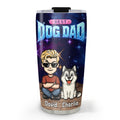 Custom Father's day Birthday Gifts For Dog Dad, Dog Lovers • Best Funny Pixel Dad - Personalized Tumbler