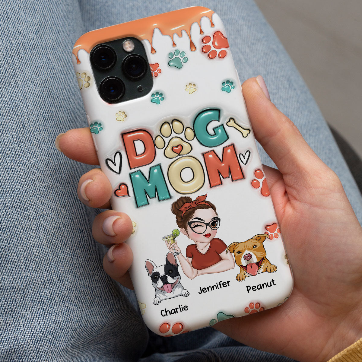 My Lovely Dog - Personalized 3D Inflated Effect Phone Case