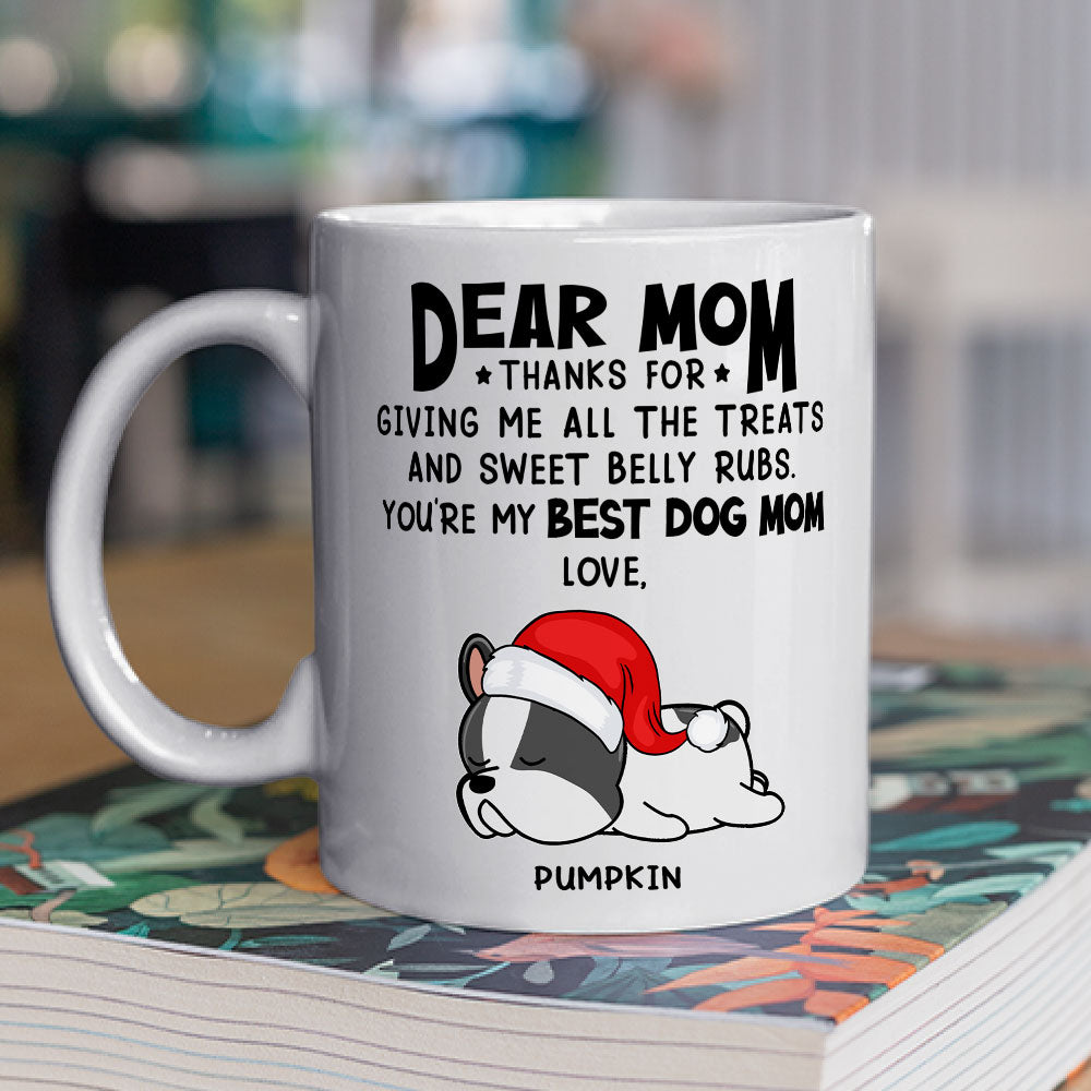 Custom Photo Christmas Birthday Gifts For Dog Lovers • All The Treats - Personalized Coffee Mug