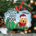 Naughty Dog - Personalized Aluminum Ornament