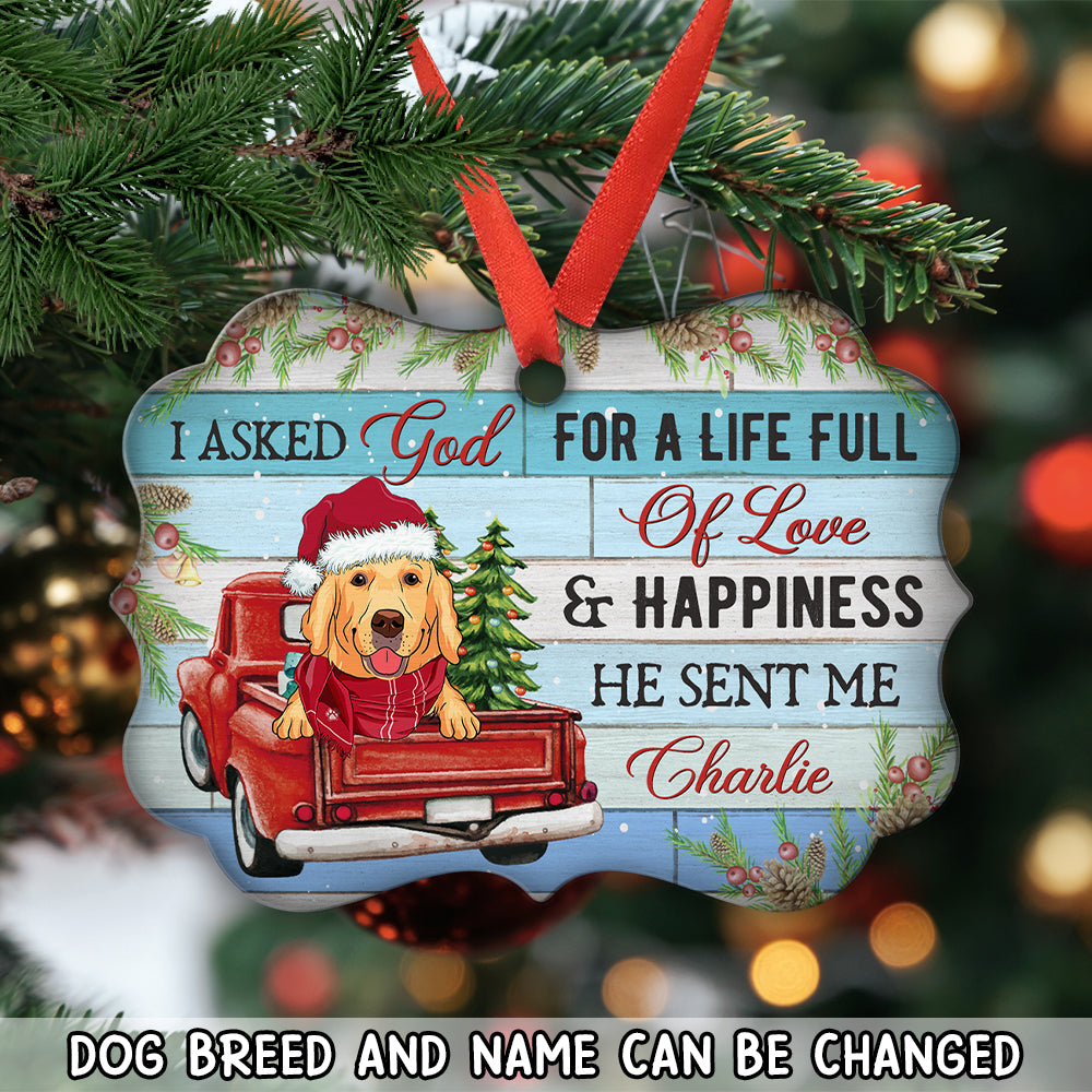 Life Full Of Love - Personalized Aluminum Ornament