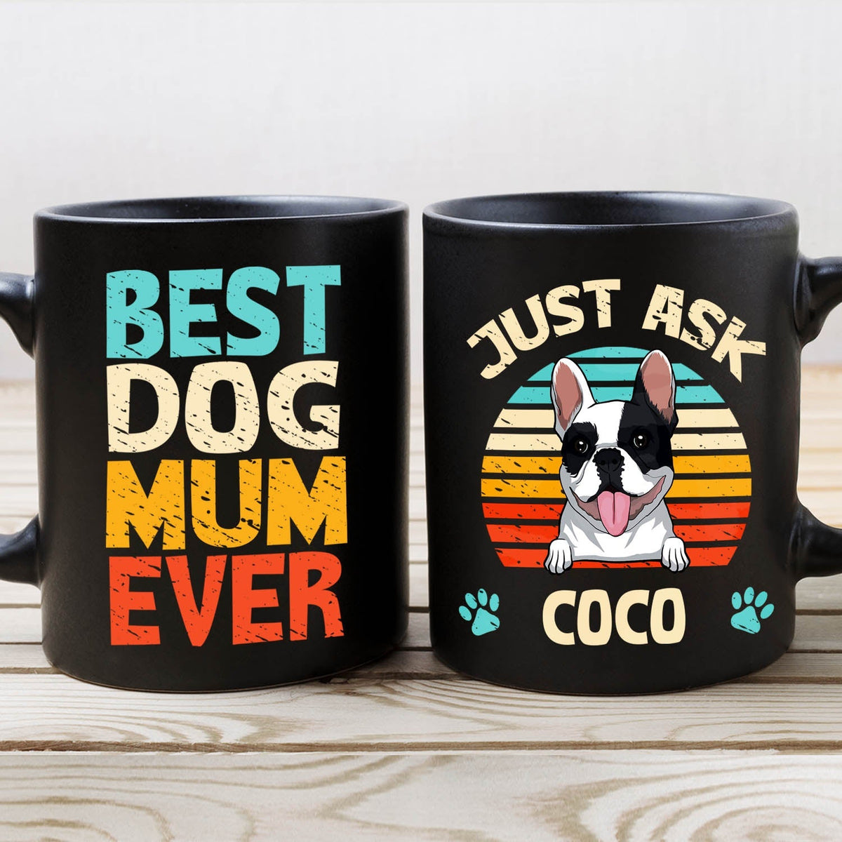 Custom Christmas Birthday Gifts For Dog Lovers • Best Dog Dad/Mom Ever - Personalized Mug