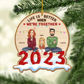 Life Is Better - Personalized 1-layered Wood Ornament
