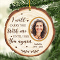 Photo Loving Memory - Personalized 1-layered Wood Ornament