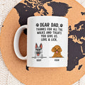 Custom Christmas Birthday Gifts For Dog Lovers • Thanks For All The Treats - Personalized Coffee Mug