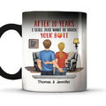 Custom Photo Christmas Birthday Gifts For Dog Lovers • Touch Your Butt - Personalized Color Changing Mug