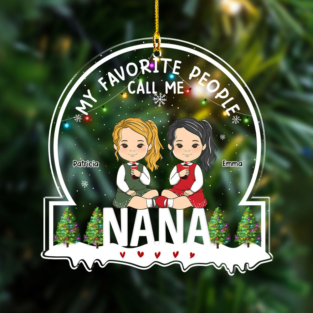 My Favorite People - Personalized Acrylic Ornament