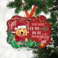 Too Cute For The Naughty List - Personalized Aluminum Ornament
