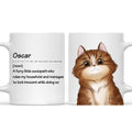 Custom Mother's day Birthday Gifts For Cat Mom, Cat Lovers • Cat Definition - Personalized Coffee Mug