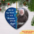 Half Of My Heart - Personalized Heart Ceramic Ornament