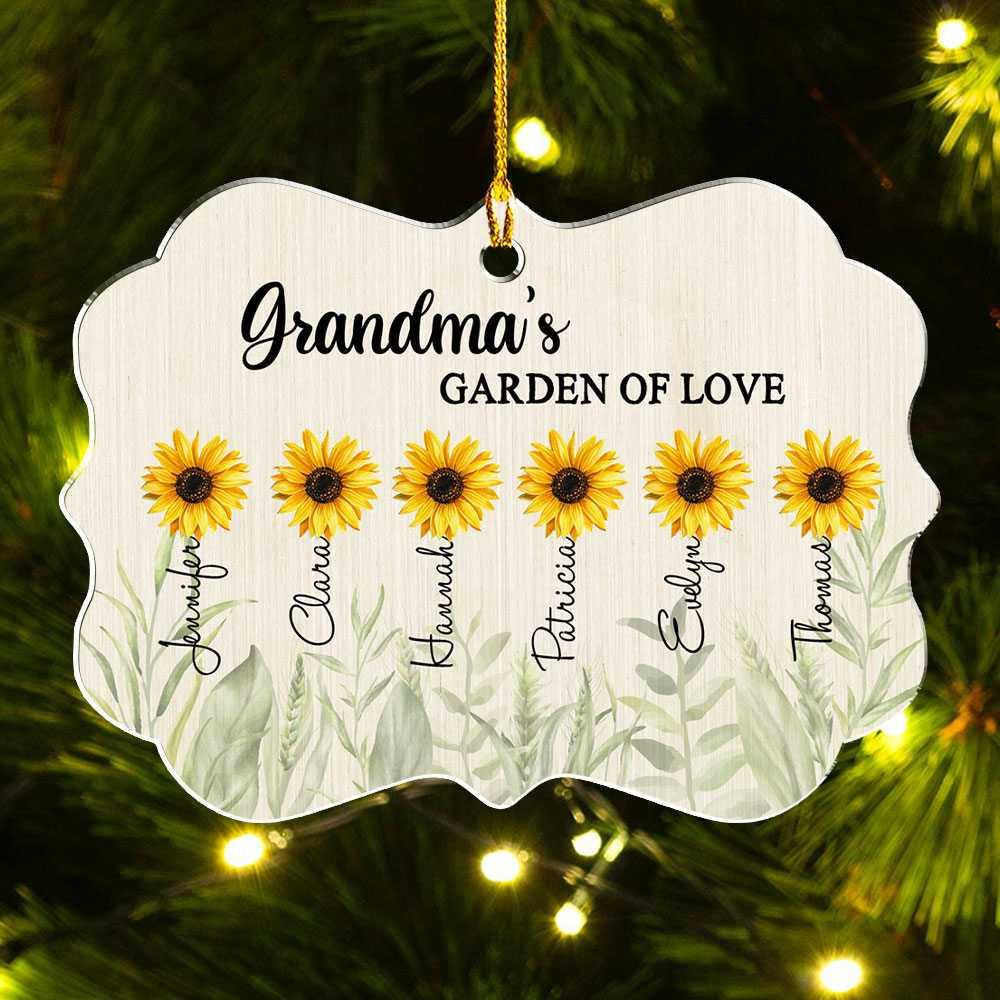 Garden Of Love - Personalized Acrylic Ornament